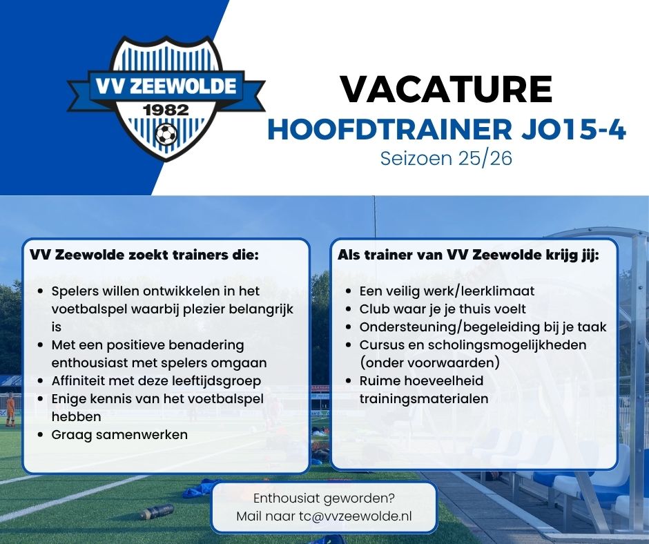 vacature trainer